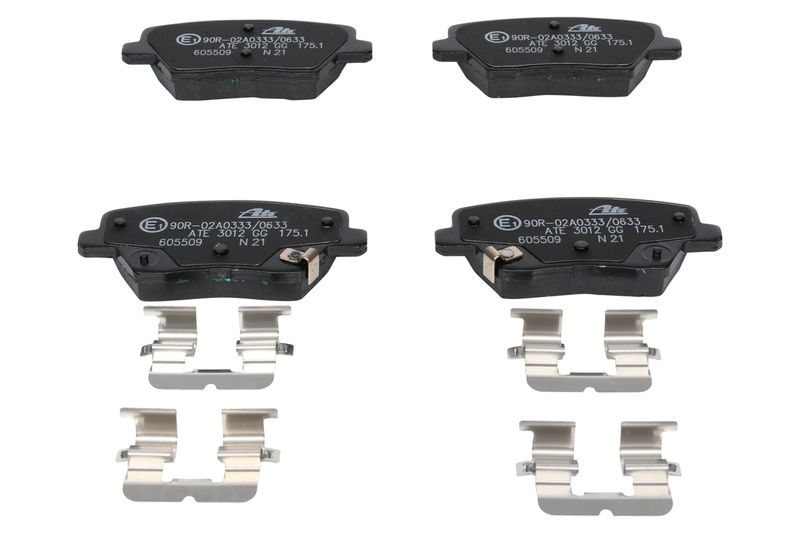 ATE Komplet kočnih obloga, disk kočnica