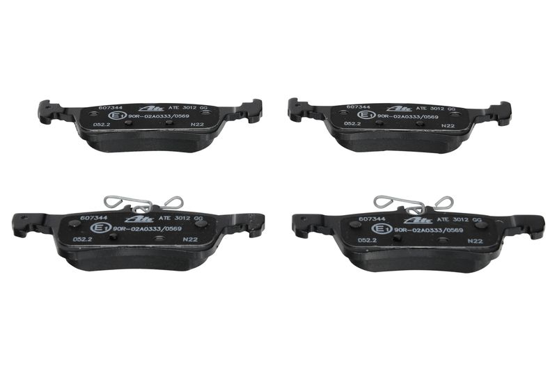 ATE Komplet kočnih obloga, disk kočnica