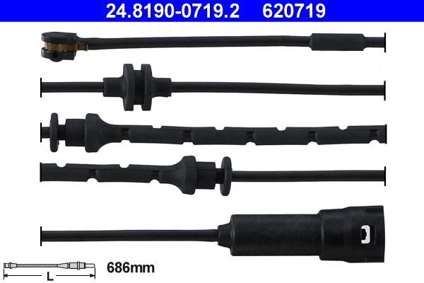 ATE Kontakt za upozorenje, istrošenost kočionih obloga