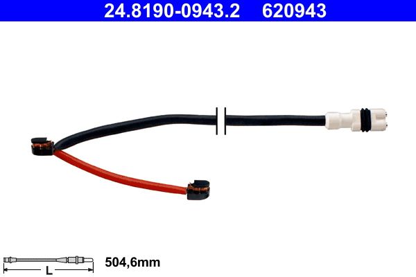 ATE Kontakt za upozorenje, istrošenost kočionih obloga