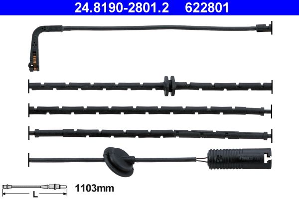 ATE Kontakt za upozorenje, istrošenost kočionih obloga