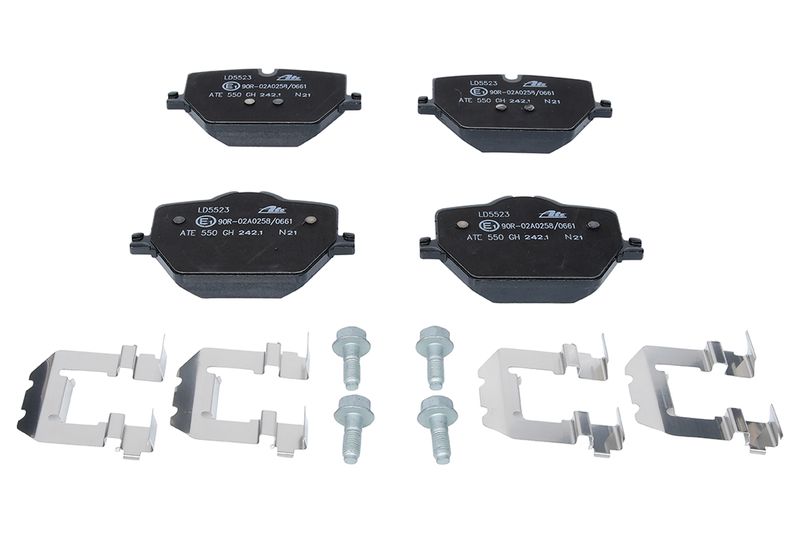 ATE Komplet kočnih obloga, disk kočnica