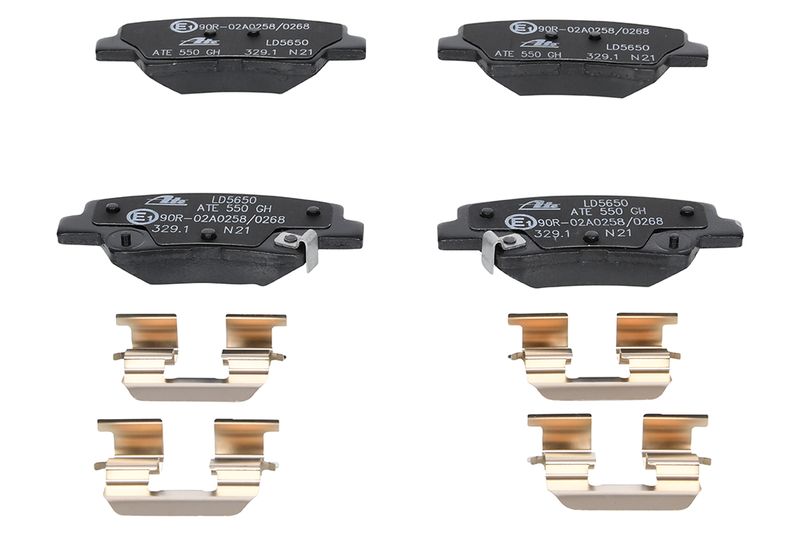 ATE Komplet kočnih obloga, disk kočnica