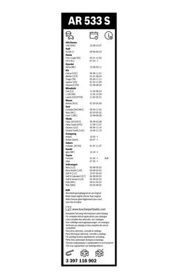 Bosch Metlica brisača