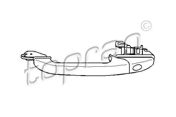 TOPRAN Ručica na vratima