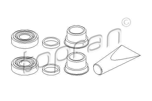 TOPRAN Komplet za popravak, sedlo kočnice