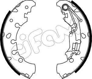 CIFAM Komplet kočnih čeljusti