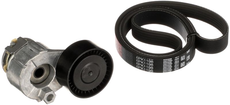 GATES Komplet klinastog rebrastog remena