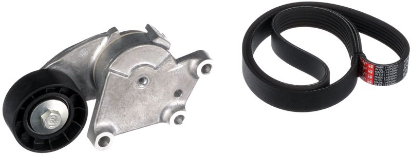 GATES Komplet klinastih orebrenih remena