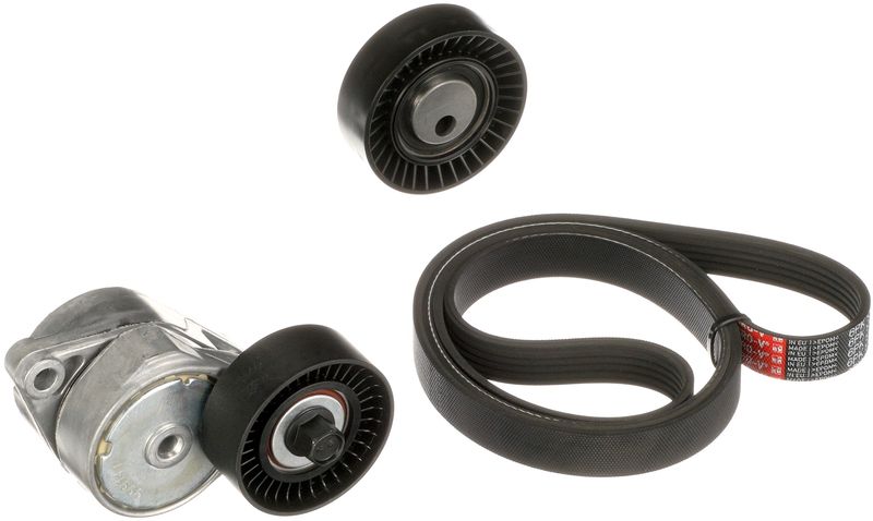 GATES Komplet klinastih orebrenih remena