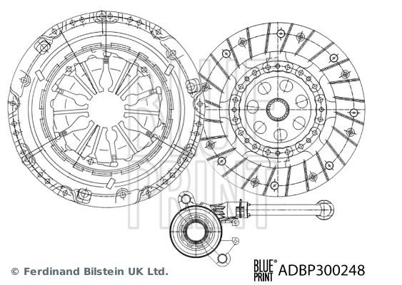 BLUE PRINT Komplet spojke