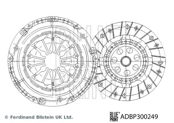 BLUE PRINT Komplet spojke