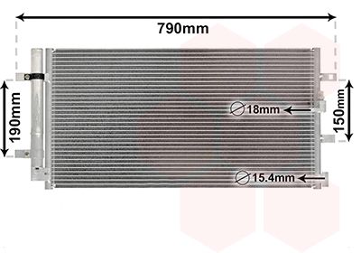 VAN WEZEL Kondenzator, klima-uređaj