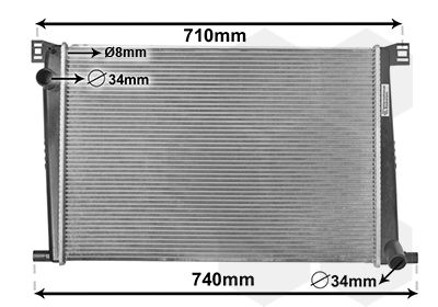 VAN WEZEL Hladnjak, hlađenje motora