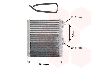 VAN WEZEL Izmjenjivač topline, grijanje unutrašnjosti