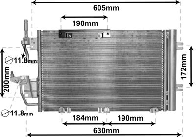 VAN WEZEL Kondenzator, klima-uređaj