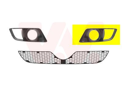 VAN WEZEL Ventilacijska rešetka, odbojnik