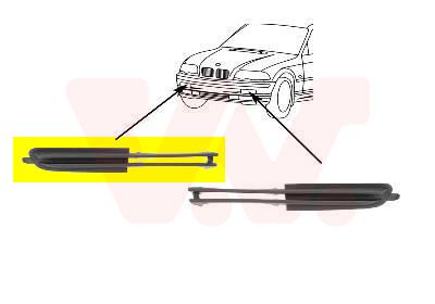 VAN WEZEL Ukrasna/zaštitna letvica, odbojnik