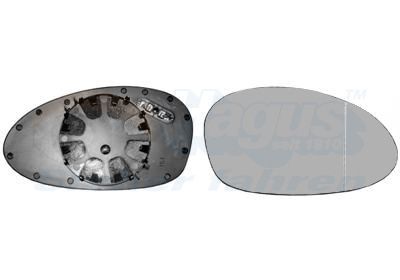 VAN WEZEL Staklo za retrovizor, vanjski retrovizor