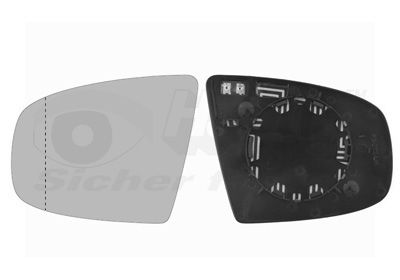 VAN WEZEL Staklo za retrovizor, vanjski retrovizor