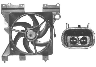 VAN WEZEL Ventilator, hlađenje motora