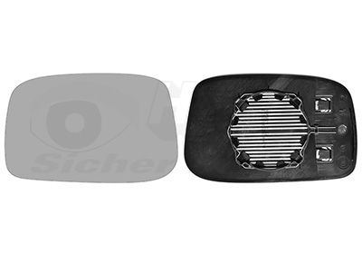 VAN WEZEL Staklo za retrovizor, vanjski retrovizor