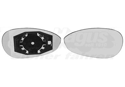 VAN WEZEL Staklo za retrovizor, vanjski retrovizor
