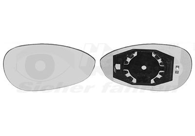 VAN WEZEL Staklo za retrovizor, vanjski retrovizor