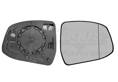 VAN WEZEL Staklo za retrovizor, vanjski retrovizor