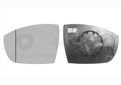 VAN WEZEL Staklo za retrovizor, vanjski retrovizor