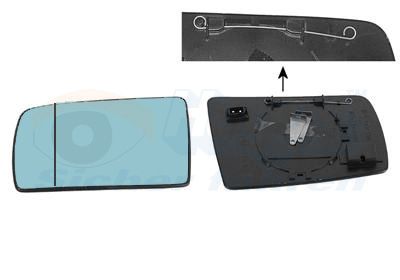 VAN WEZEL Staklo za retrovizor, vanjski retrovizor