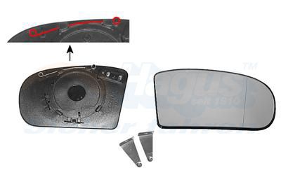 VAN WEZEL Staklo za retrovizor, vanjski retrovizor