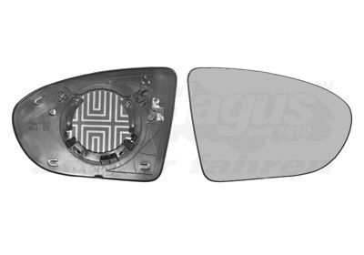 VAN WEZEL Staklo za retrovizor, vanjski retrovizor