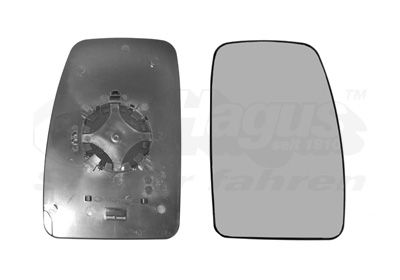 VAN WEZEL Staklo za retrovizor, vanjski retrovizor