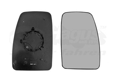 VAN WEZEL Staklo zrcala, vanjsko zrcalo