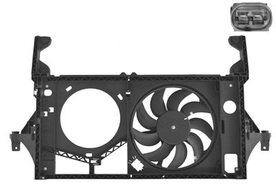 VAN WEZEL Ventilator, hlađenje motora