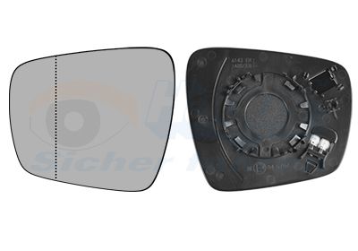 VAN WEZEL Staklo za retrovizor, vanjski retrovizor