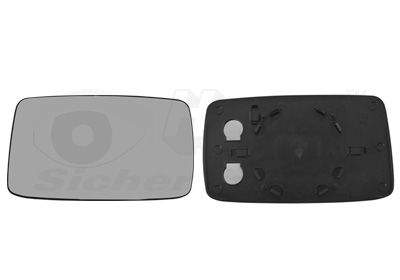 VAN WEZEL Staklo za retrovizor, vanjski retrovizor