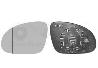 VAN WEZEL Staklo za retrovizor, vanjski retrovizor