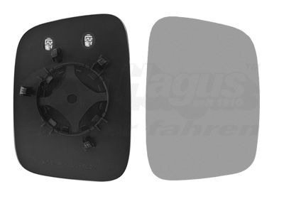 VAN WEZEL Staklo za retrovizor, vanjski retrovizor