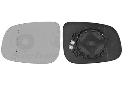 VAN WEZEL Staklo za retrovizor, vanjski retrovizor