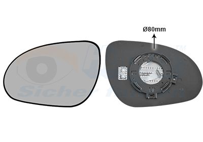 VAN WEZEL Staklo za retrovizor, vanjski retrovizor
