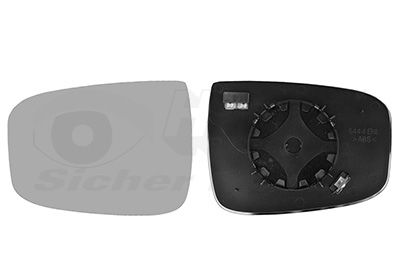 VAN WEZEL Staklo za retrovizor, vanjski retrovizor