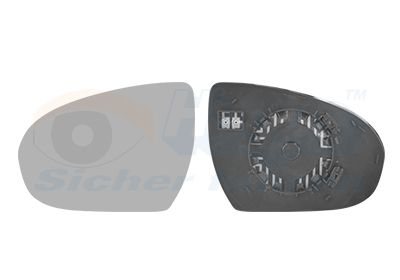 VAN WEZEL Staklo za retrovizor, vanjski retrovizor