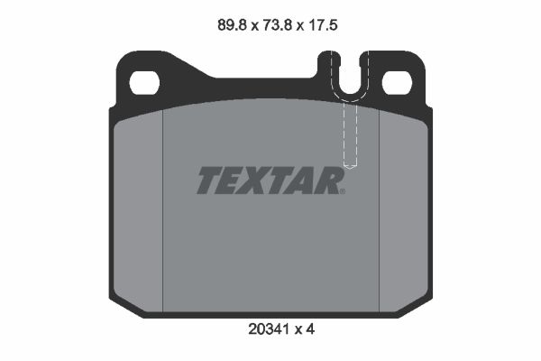 Textar Komplet kočionih obloga, disk-kočnica