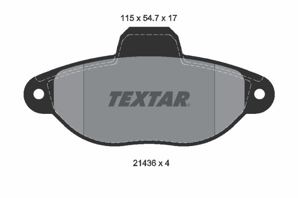 Textar Komplet kočionih obloga, disk-kočnica