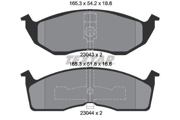 Textar Komplet kočionih obloga, disk-kočnica