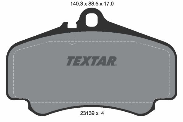Textar Komplet kočionih obloga, disk-kočnica
