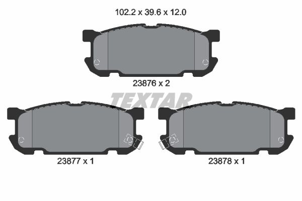 Textar Komplet kočionih obloga, disk-kočnica