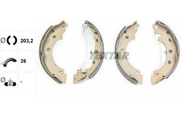 Textar Komplet kočionih papuča